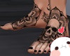 Skull Mandala Tat Feet