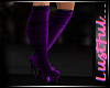 Badgirl boots in purple