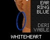 [WH] Blue Hoop Earrings
