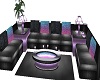 Blac Teal Sofa Set