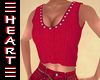 Soft Knit and Pearls Red