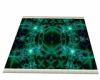 Dk Green Abstract Rug