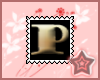 P Letter Stamp