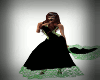 black and green dress