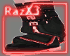 Red emo boot