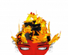 Angry Fire Head