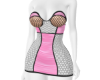 8! ِ Fishnet Pink Dress