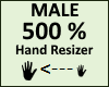 Hand Scaler 500% Male