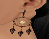 earring, Jewels ,Brown.