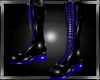 b blue duple boots M
