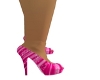 Pink Strip Heels