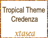 Tropical Theme Credenza