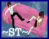 ~ST~Pink Satin Lounge
