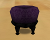 Purple poof stool