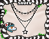 Star Necklace Black