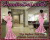 G. Long Pink Lace Dress