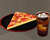 pizza slice and soda