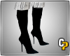 *cp*High Heel Boots Blk