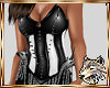 !SW! Blk/Wh Spike Corset