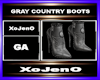 GRAY COUNTRY BOOTS