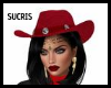 COWGIRL HAT RED