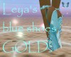 Leya's blue shoes GOLD