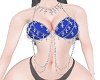 G Cross Blue Bra