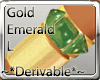 !*Gold Emerald Left*!