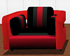 Red black crawl  chair
