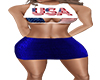 -DK-  Blue USA Dress