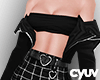 Cy - Plaid Skirt + Tat