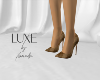 LUXE Pumps Cocoa Plaid