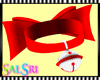 Red Bow w Bell Choker