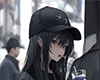 Anime girl cutout