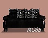 Classy Blk/Silver Couch