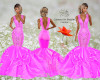 Pink Mermaid Gown