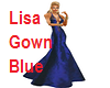 Lisa Gown Blue Satin