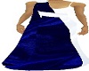 blue velvet white gown