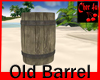 old wheatered barrel