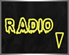 Yellow Radio neon