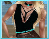 tia black turquiose top