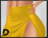 [D] Yellow Leather skirt