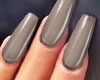 GEL Coffin Nails GREY