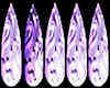 Purple Swirl Allure Nail