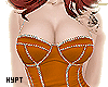 Dark orange club dress