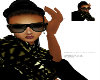  BLK/GoldCrystalSunglass