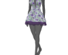 MiniDress Lilac&Flowers