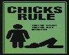 chicks rule sticker