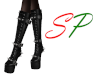 (SP) Black Spiked Boots