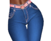 Classic Jeans/Pink Belt